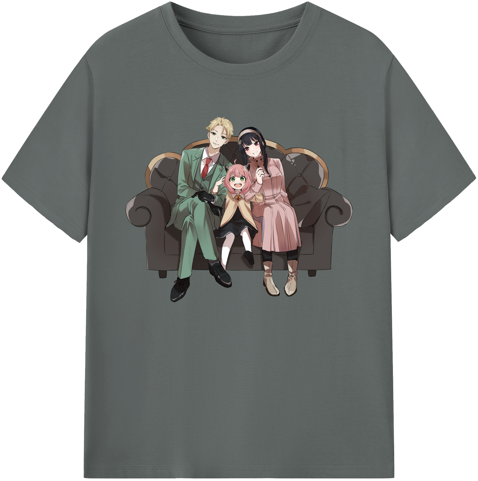 （画像用） SPY×FAMILY间谍家家酒 綿100％ メンズ半袖Tシャツ｜肌触りやわらか＆通気性